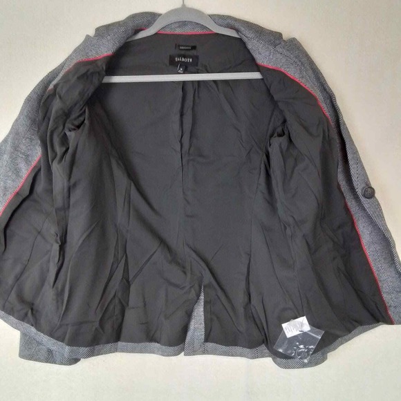 Talbots Aberdeen Blazer Womens Sz 10 Black Tweed Career Jacket Cotton‎ Blend - Picture 3 of 15